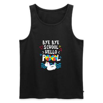 Pool Party - Männer Premium Bio Tank Top - Schwarz - Vorne - AI Model Male 178 light (178cm)