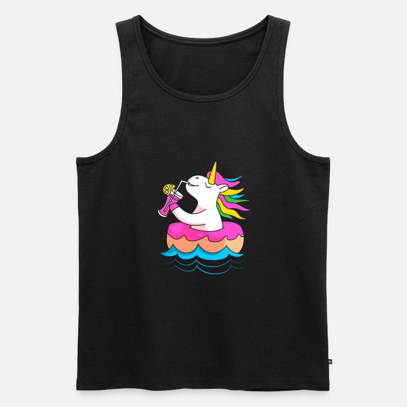 Pool Party - Männer Premium Bio Tank Top - Schwarz