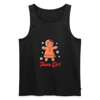 Christmas Gender Reveal Newborn Baby Sayings - Men's Premium Organic Tank Top - black - Front - Michal (187cm)