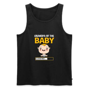 Christmas Gender Reveal Newborn Baby Sayings - Men's Premium Organic Tank Top - black - Front - Michal (187cm)