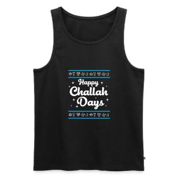 Chanukkah - Männer Premium Bio Tank Top - Schwarz - Vorne - AI Model Male 178 light (178cm)