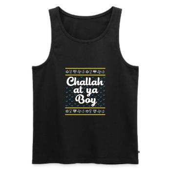 Chanukkah - Männer Premium Bio Tank Top - Schwarz - Vorne - AI Model Male 178 light (178cm)