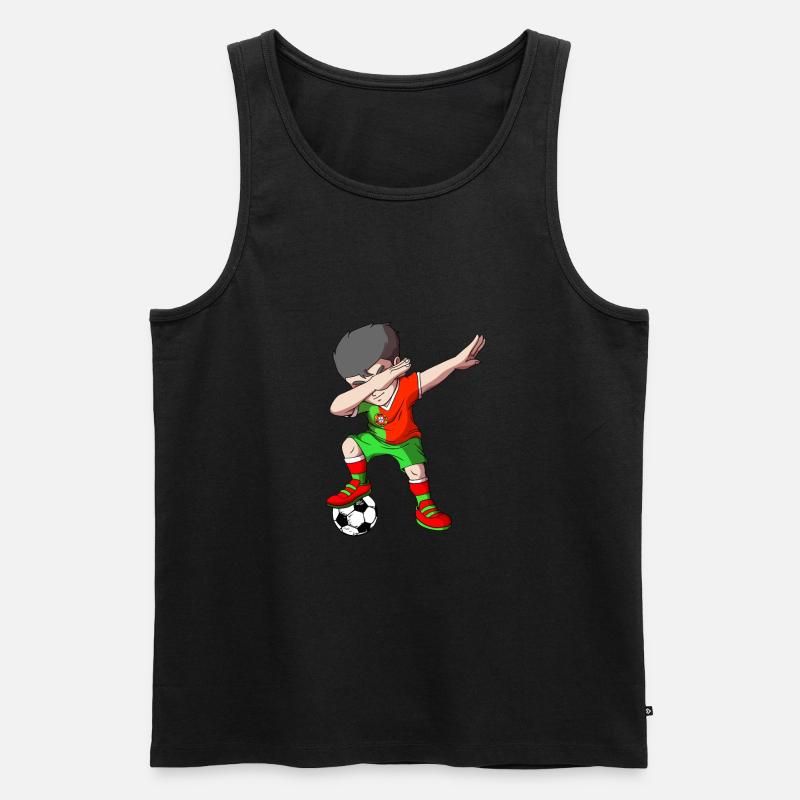Portugal - Männer Premium Bio Tank Top - Schwarz