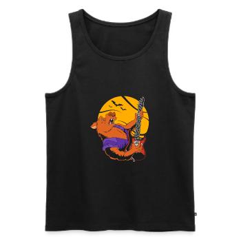Werwolf - Männer Premium Bio Tank Top - Schwarz - Vorne - AI Model Male 178 light (178cm)