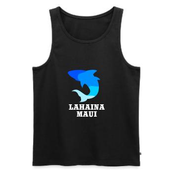 Maui Hawaii Hawaiian - Men's Premium Organic Tank Top - black - Front - AI Model Male 178 light (178cm)
