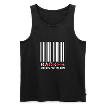 Cybersecurity Cyber Programmierer Hacker - Männer Premium Bio Tank Top - Schwarz - Vorne - AI Model Male 178 light (178cm)