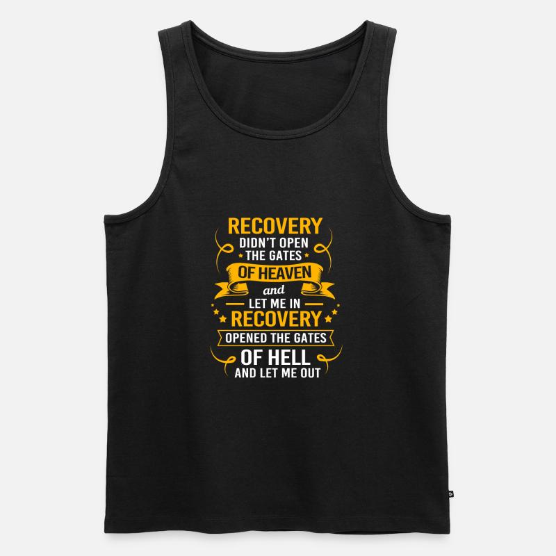 Drogenfrei Sucht Süchtig - Männer Premium Bio Tank Top - Schwarz