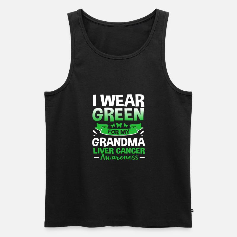 Lebererkrankung - Männer Premium Bio Tank Top - Schwarz