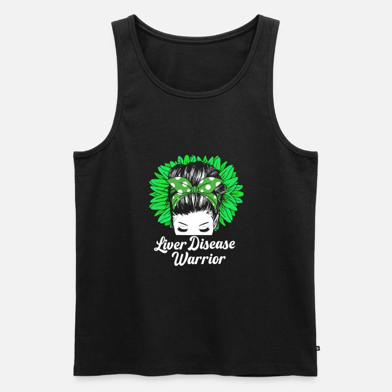 Lebererkrankung - Männer Premium Bio Tank Top - Schwarz