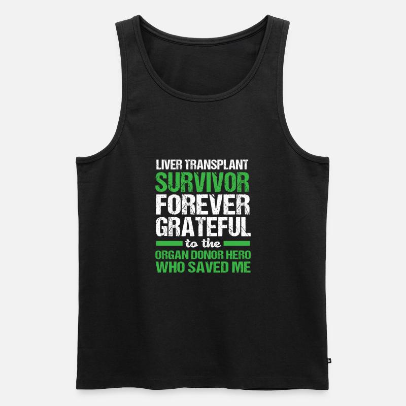 Lebererkrankung - Männer Premium Bio Tank Top - Schwarz
