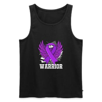 Morbus Crohn - Männer Premium Bio Tank Top - Schwarz - Vorne - AI Model Male 178 light (178cm)