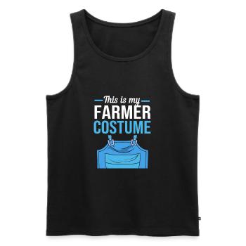 Agriculteur Fermier Femme d’agriculteur Ferme - Débardeur bio Premium Homme - noir - Devant - Michal (187cm)