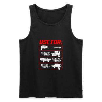 Water pistol - Men's Premium Organic Tank Top - black - Front - Michal (187cm)
