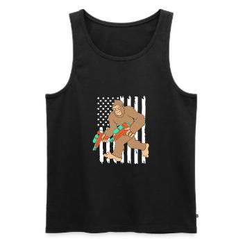 Water pistol - Men's Premium Organic Tank Top - black - Front - Michal (187cm)