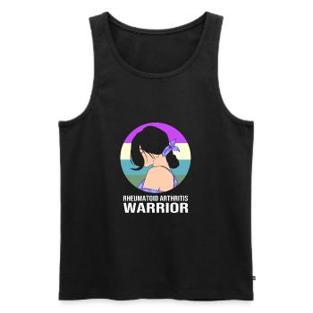 Rheumatism Arthritis - Men's Premium Organic Tank Top - black - Front - AI Model Male 178 light (178cm)