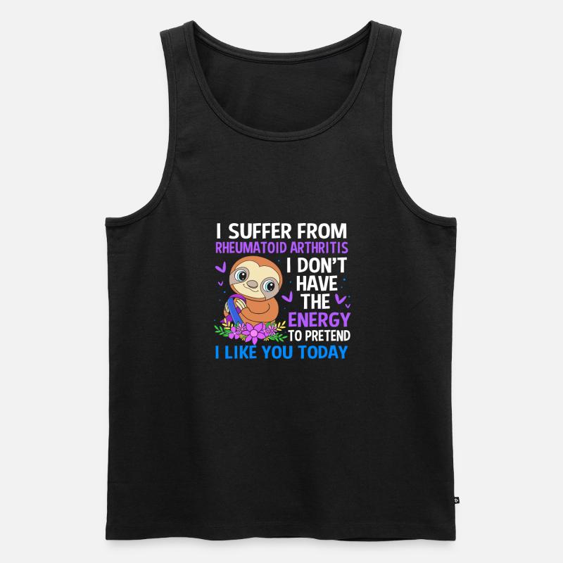 Rheuma Arthritis - Männer Premium Bio Tank Top - Schwarz
