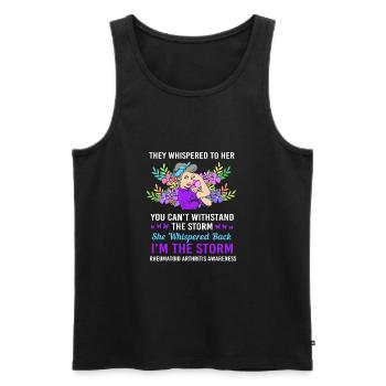 Rheuma Arthritis - Männer Premium Bio Tank Top - Schwarz - Vorne - AI Model Male 178 light (178cm)