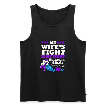 Rheuma Arthritis - Männer Premium Bio Tank Top - Schwarz - Vorne - AI Model Male 178 light (178cm)