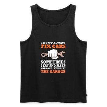 Motorist - Men's Premium Organic Tank Top - black - Front - AI Model Male 178 light (178cm)
