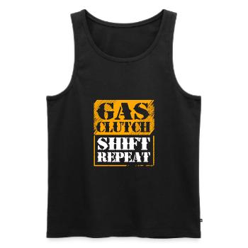 Motorist - Men's Premium Organic Tank Top - black - Front - AI Model Male 178 light (178cm)