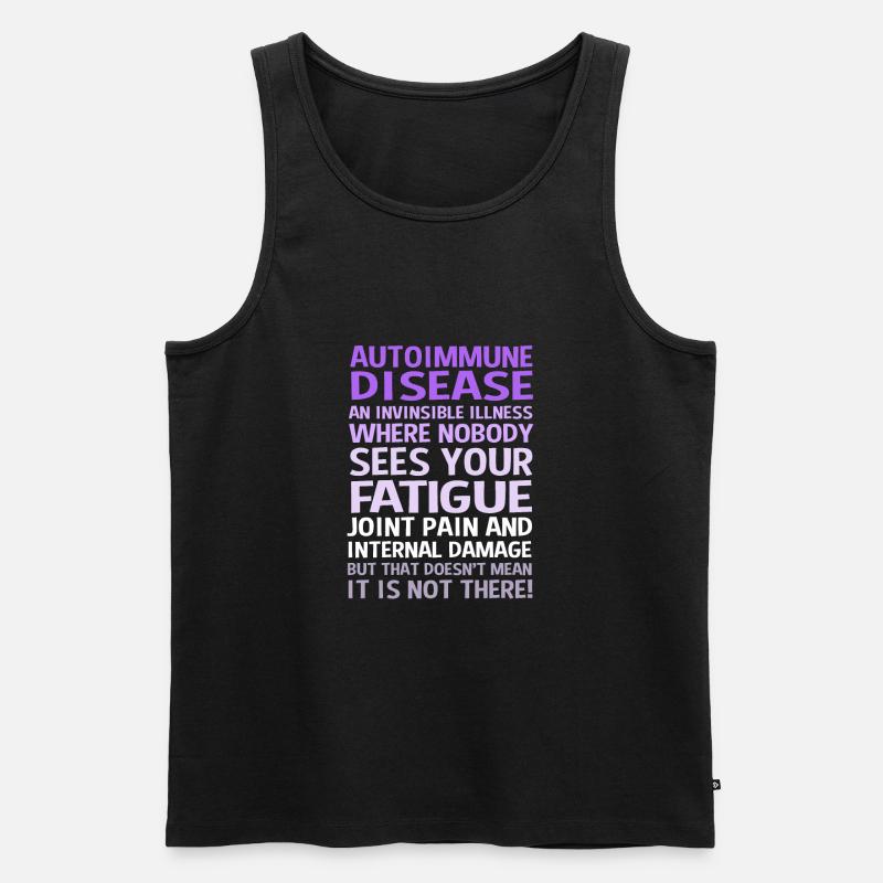 Autoimmunkrankheit - Männer Premium Bio Tank Top - Schwarz