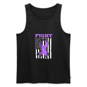 Autoimmune disease - Men's Premium Organic Tank Top - black - Front - AI Model Male 178 light (178cm)