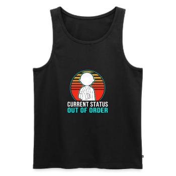 Broken Arm Bone Fracture - Men's Premium Organic Tank Top - black - Front - AI Model Male 178 light (178cm)