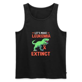 Leukämie Bewusstsein - Männer Premium Bio Tank Top - Schwarz - Vorne - AI Model Male 178 light (178cm)