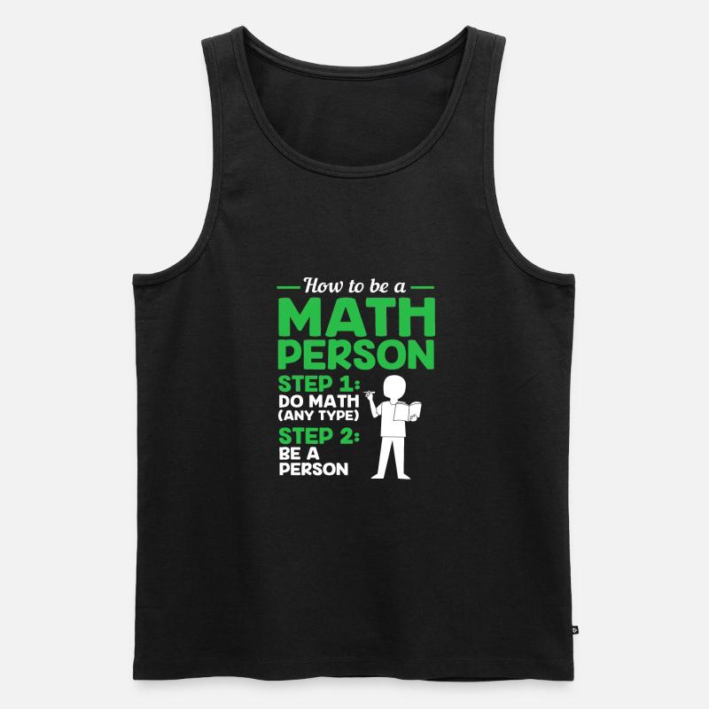 Mathematik - Männer Premium Bio Tank Top - Schwarz