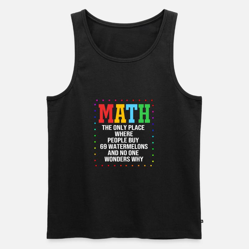 Mathematik - Männer Premium Bio Tank Top - Schwarz