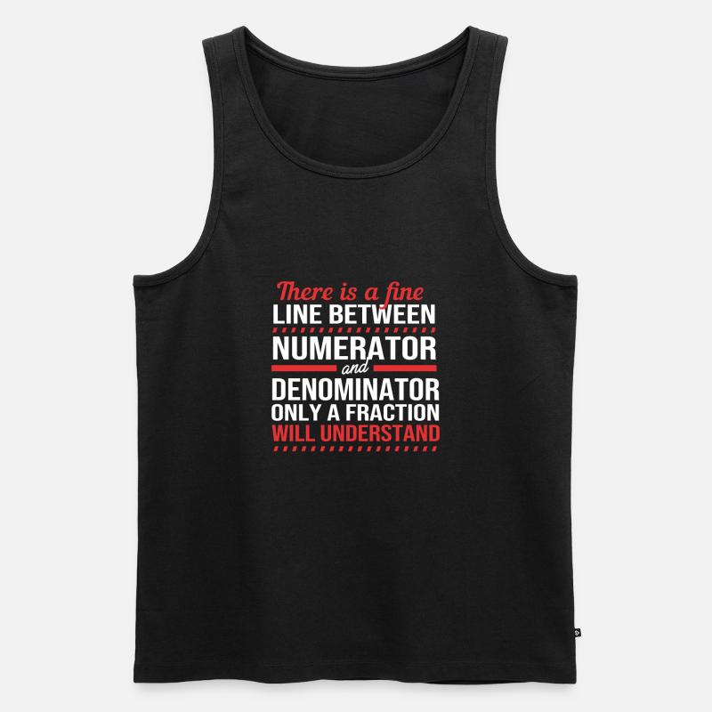Mathematik - Männer Premium Bio Tank Top - Schwarz