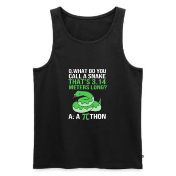 Mathematics - Men's Premium Organic Tank Top - black - Front - AI Model Male 178 light (178cm)