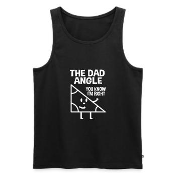 Mathematics - Men's Premium Organic Tank Top - black - Front - AI Model Male 178 light (178cm)