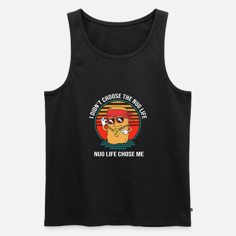 Chicken Nuggets - Männer Premium Bio Tank Top - Schwarz