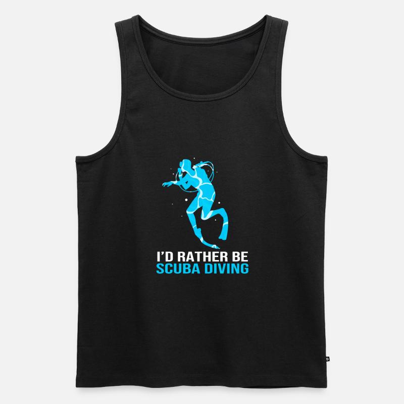 Tauchen - Männer Premium Bio Tank Top - Schwarz