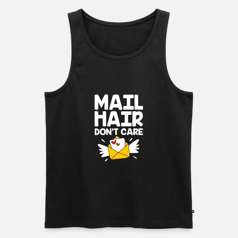 Postbote - Männer Premium Bio Tank Top - Schwarz