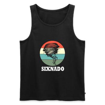 Tornado Birthday Children's Birthday Party - Men's Premium Organic Tank Top - black - Front - Michal (187cm)