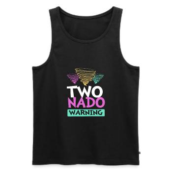Tornado Birthday Children's Birthday Party - Men's Premium Organic Tank Top - black - Front - Michal (187cm)