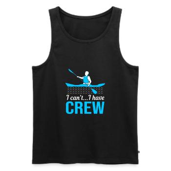 Rowing Team Rowing Rowing Rowing Boat Rowers - Men's Premium Organic Tank Top - black - Front - AI Model Male 178 light (178cm)