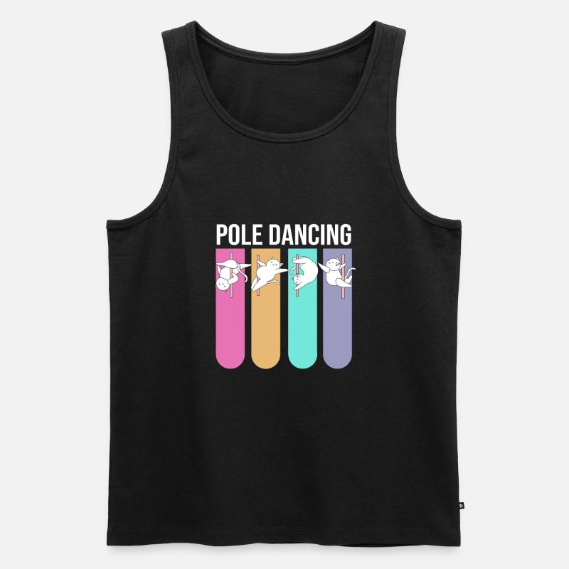 Pole Dance - Männer Premium Bio Tank Top - Schwarz