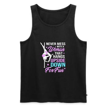 Pole Dance - Männer Premium Bio Tank Top - Schwarz - Vorne - AI Model Male 178 light (178cm)