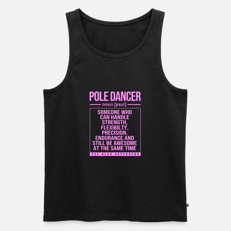 Pole Dance - Männer Premium Bio Tank Top - Schwarz