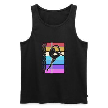 Pole Dance - Men's Premium Organic Tank Top - black - Front - AI Model Male 178 light (178cm)