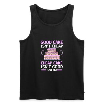 Cake Tartlet Decoration Cake - Men's Premium Organic Tank Top - black - Front - Michal (187cm)