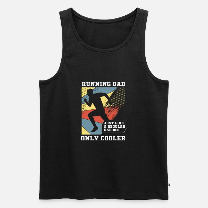 Trailrunning - Männer Premium Bio Tank Top - Schwarz