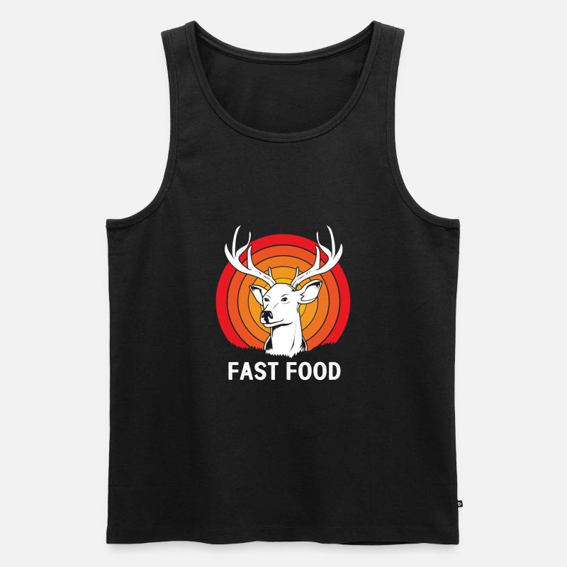 Jäger Jagen - Männer Premium Bio Tank Top - Schwarz