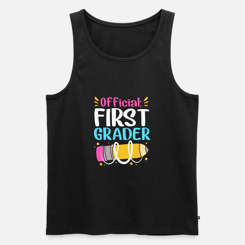 Erstklässler - Männer Premium Bio Tank Top - Schwarz