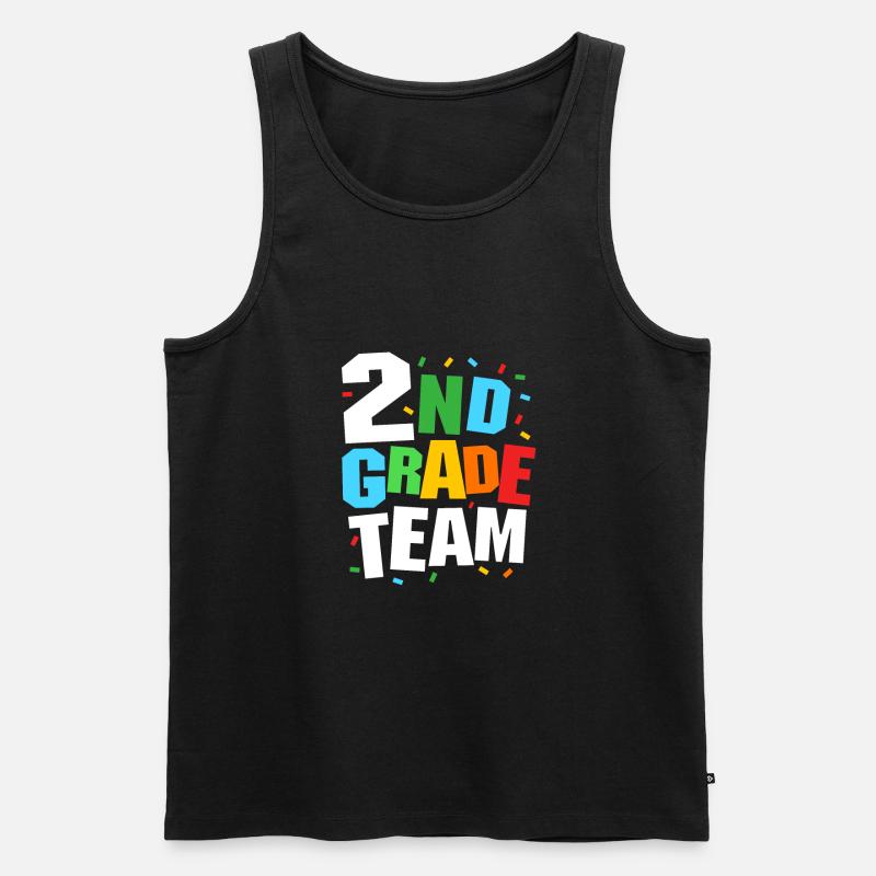 2. Klasse - Männer Premium Bio Tank Top - Schwarz