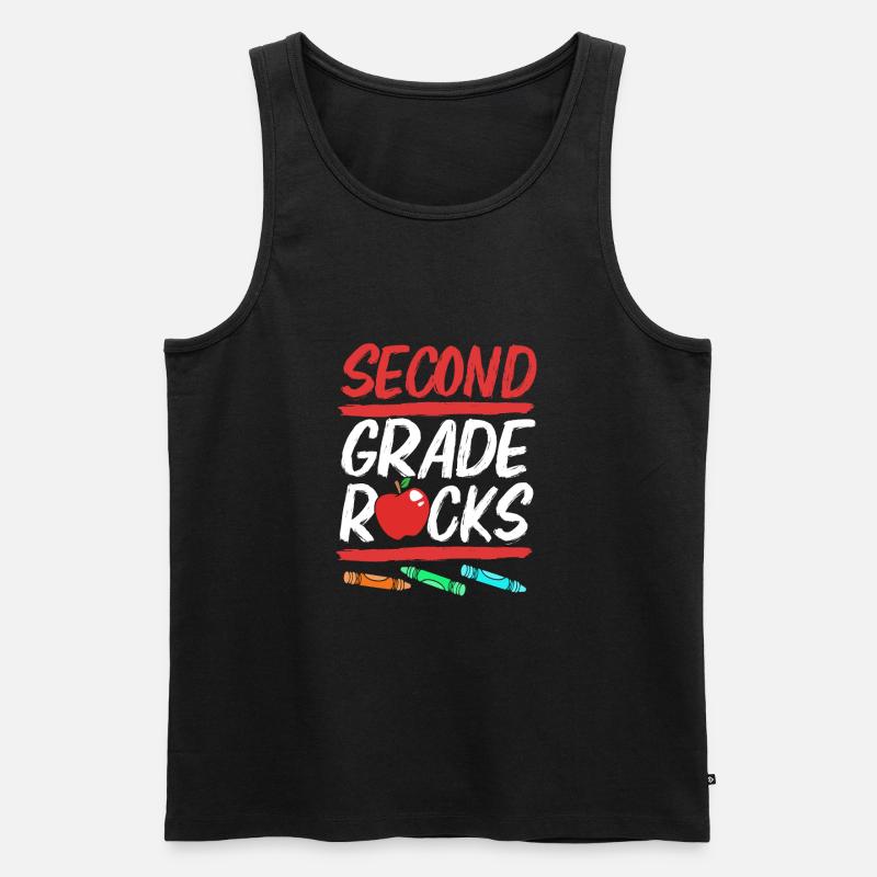 2. Klasse - Männer Premium Bio Tank Top - Schwarz