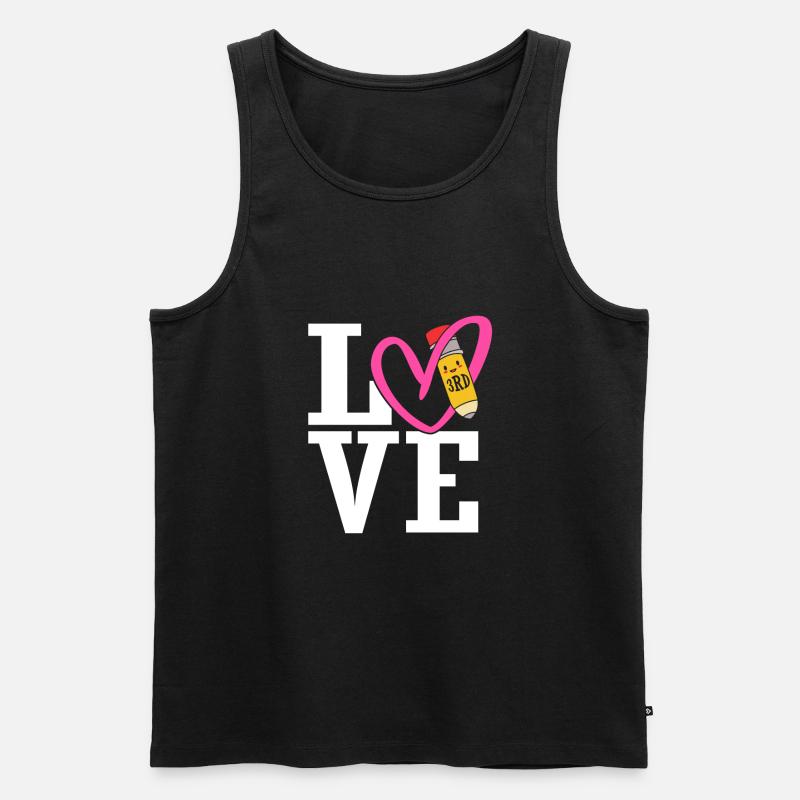 3. Klasse - Männer Premium Bio Tank Top - Schwarz